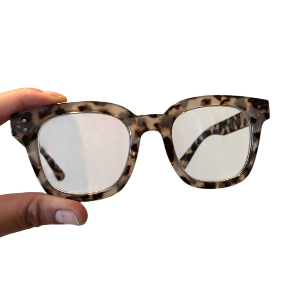 Madison Tortoise Fashion Glasses Clear Lens Blue Light Style Eyewear